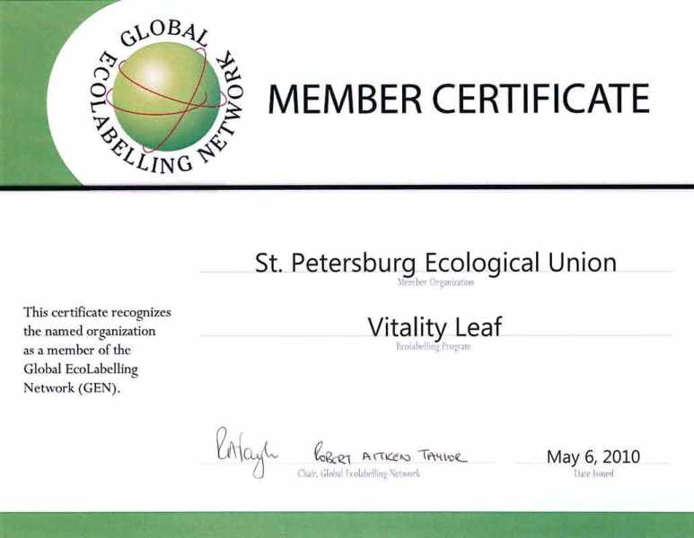 member certificate